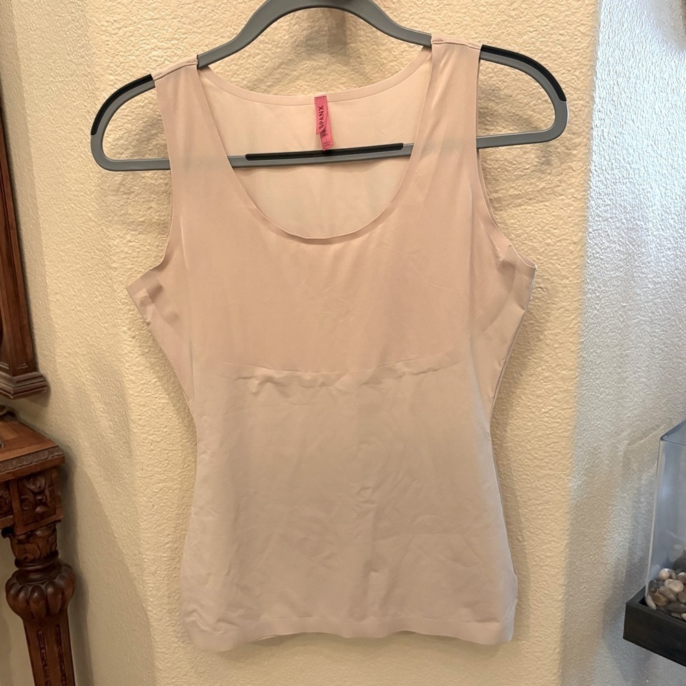 SPANX Women Beige Nude Thin-Stincts Shapewear Tank Top Size Large